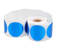 Parliky 250pcs Serrated Edge Embossing Stickers Self-Adhesive Blue Labels for Certificates Awards Graduation Envelopes Official Documents Secure Sealing and Formal Decoration