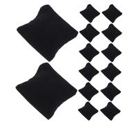 Parliky 25pcs Black Lint Watch Pillows for Box Display Multipurpose Jewelry Cushions for Bracelets Bangles Soft Watch Display Cushions for Retail Showcases and Personal Collections