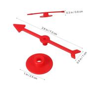 Parliky 25pcs Plastic Game Arrows for Board Replacement Smooth Rotating Turntable Wheel Accessories with Safe Rounded Edges and Reusable for Classroom and Party Games