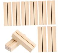 Parliky 25pcs Wooden Photo Holders Rectangular Memo Stands for Home Office Tabletop Display Secure Card Holders for Photos Menus Notes Suitable for Conferences Events Exhibitions Retro