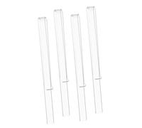 Parliky 2pairs Clear Acrylic Sheet Music Clips Music Stand Page Holders for Musicians Durable and Lightweight Book Clips for Easy Reading and Practice