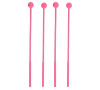 Parliky 2pairs Marimba Mallets Percussion Chime Mallet Replacement for Xylophone Glockenspiel Plastic Handle Soft Head for School Music Class Bell