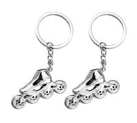 Parliky 2pcs 3d Roller Skate Keychain Set, Creative Small Skating Key Rings with Sturdy Metal Ring, Sports Souvenir Accessories for Bag, Car, and Keys in Uk
