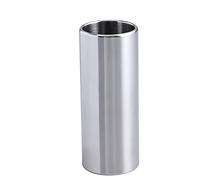 Parliky 2pcs 51mm Stainless Steel and Glass Guitar Slides Medium Bottleneck Slide for Acoustic and Electric Guitar Bass and Silver Tone Suitable for Stringed Instruments