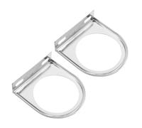 Parliky 2pcs 52mm Black Iron Single Hole Dash Gauge Pod Mount Bracket, Universal Instrument Panel Holder for Car Meter Cluster, Vehicle Interior Gauge Display Panel