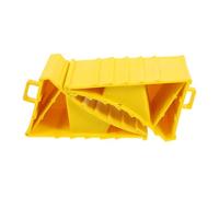 Parliky 2pcs Abs Wheel Chocks with Handle for Rv Motorhome Travel Trailers Heavy Duty Brake Blocks and Tire Protectors Versatile Stabilizer Blocks for Camper and Cars