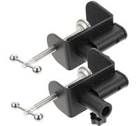 Parliky 2pcs Adjustable Desk Clamp Metal Base for Microphone Stand Screw Mount Table Mount Versatile Bracket Home Office Use