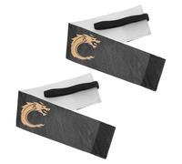 Parliky 2Pcs Adjustable Elastic Football Captain Armbands for Soccer Team, Black Stretchy Youth Sport Armband Letter C, Suitable for Training and Matches