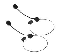 Parliky 2Pcs Adjustable Fake Headset Microphone Cosplay Prop for Indoor Play Rock Star Costume Accessories for Parties Performances and Role-playing