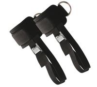 Parliky 2Pcs Adjustable Fitness Ankle Straps with Double D-rings for Cable Machines Comfortable Leg Workout Attachments for Strength Training Muscle Building Resistance Exercise at Home