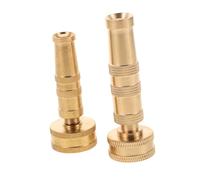 Parliky 2Pcs Adjustable High Pressure Hose Nozzle Brass Garden Sprayer for Car Washing and Flower Watering with Strong Water Flow and Construction
