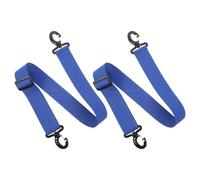 Parliky 2Pcs Adjustable Ski Boots Fixing Leash Strap Blue Multi-Function Portable Outdoor Skates Carrier Shoulder Strap with Buckle for Skiing and Snow Sports