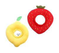 Parliky 2pcs Adjustable Wound Healing Protective Cone for Cats Recovery Collar Strawberry Lemon to Prevent Self-injury and Promote Healing