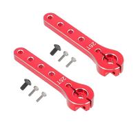Parliky 2pcs Aluminum Alloy Rc Steering Arms Extended Horns for Airplane Helicopter Car Truck High Torque Stability Wide Steering Range Metal Replacement Parts
