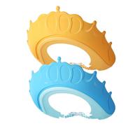 Parliky 2pcs Baby Shower Cap Shield Adjustable Toddler Bath Visor Hat for Hair Washing Protecting Eyes and Ears Reusable Infant Shampoo Hat for Bath