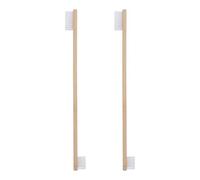 Parliky 2pcs Bamboo Pet Dog Toothbrush with Double Head Design, Comfortable to Hold Nylon Bristles, White Colour, Prevent Calculus, for Home Dental Care of Dogs and Pets