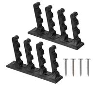 Parliky 2Pcs Black Wall Mounted Bow Bracket with Screws Space-saving and Arrow Holder Rack for Display and Storage Suitable for Archery Enthusiasts and Beginners