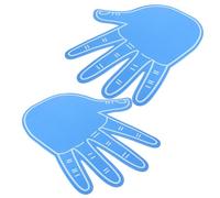 Parliky 2Pcs Blue EVA Foam Giant Cheerleading Hand Gloves with Five Fingers, Lightweight Plastic Finger Hand Party Props for Sports Events and Team Spirit Celebrations