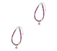 Parliky 2pcs Breakaway Cat Collar Bell Ethnic Bohemian Design Comfortable for Daily Wear for Kittens and Cats Vibrant