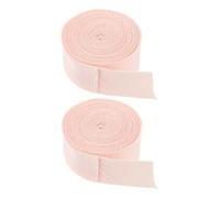 Parliky 2pcs Canvas Ballet Shoe Ribbons for Pointe Shoes Nonslip Dance Accessories for Ballet Performances Soft Long Wrap Ribbons for Women