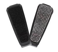 Parliky 2pcs Car Visor Glasses Clip with Rhinestone Lightweight Eyeglass Holder Organizer for Sunglasses Bills Certificates Storage Easy Installation for Vehicle Use