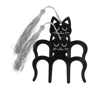 Parliky 2pcs Cat Shaped Music Clip Decorative Page Holder for Piano Versatile Music Clip for Books Marching Band Notebook for Musicians and Students