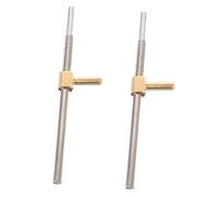 Parliky 2pcs Cello Bow Frog Screw Replacement Sturdy Metal Cello Accessories for Violin
