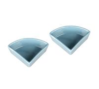 Parliky 2pcs Ceramic Hamster Water and Food Bowl Tip Design for Pets for Dwarf Hamsters Mice and Gerbils for Snacks and Fresh Food Beautiful Triangular Shape