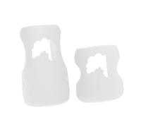 Parliky 2Pcs Creative Bottle Sleeves White Nursing Bottle Covers Protective Cases Bump Slip Resistant Accessories