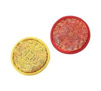 Parliky 2pcs Decorative Bowl Holders Round Bowl Pads Smooth Delicate Cushion for Sound Bowl