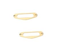 Parliky 2pcs Diy Guitar Pickup Mounting Ring Replacement Single Coil Pickup Ring for St Style Guitars