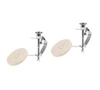 Parliky 2pcs Drum Damper Mute Tone Control Mute Snare Jazz Drum Accessory Made from Plated Iron for Longevity