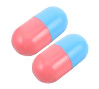 Parliky 2pcs Eggshaped Plastic Keepsake Capsules Portable and Reusable Storage Boxes for Vending Machine Capsules and Gumball Machine for Birthday and Wedding Memories