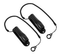 Parliky 2pcs Elastic Pen Holder with Secure Retractable Lanyard for Desk Use Silicone and Plastic Counter Pen Chain for Reception Office Nurses Stylus Holder