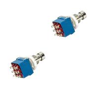 Parliky 2pcs Electric Guitar Effects Pedal Bypass Footswitch for Unbuffered Circuit Control Pin Design for Vintage Pedal Rewiring