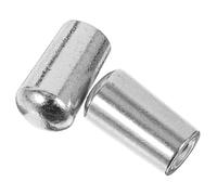 Parliky 2pcs Electric Guitar Toggle Caps 3.5mm Silver Metal Pickup Switch Covers for Classic Style Toggle Switches Replacement Guitar Parts Accessories
