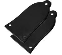 Parliky 2pcs Electric Guitar Truss Rod Covers Black Abs Truss Rod Cover Plates Easy Installation and Removal Guitar Repair Accessories