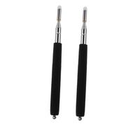 Parliky 2pcs Extendable Stainless Steel Teaching Pointer Sticks for Classroom Whiteboard Presentation with Long Handle Handheld Stylus for Teachers and Educators