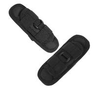 Parliky 2pcs Flashlight Pouch Belt Holder, Elastic Duty Belt Torch Carrying Case with 360° Rotatable Clip, Soft Black Flashlight Holder for Outdoor Camping Hiking Hunting