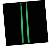 Parliky 2pcs Fluorescent Green Nylon Drum Sticks Durable Percussion Instrument Accessories for Drummers for Marching Bands and Acoustic Kits