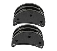 Parliky 2pcs Foot Tambourine Percussion Bells Jingle Bell Instruments for Musicians Black Foot Tambourines for Creative Rhythm for Guitar and Drum Players