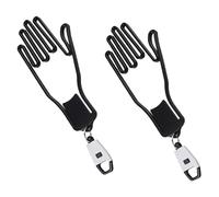 Parliky 2Pcs Golf Glove Holders Plastic Support Frames for Drying and Shaping Gloves Material Stretchers to Prevent Shrinkage and Deformation Portable Clips for Golf Bags and Clotheslines