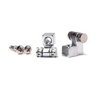 Parliky 2pcs Guitar Strings Electric Metal Roller String Tree Retainer for Tuning Pegs Made of Metal Easy to Use