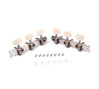 Parliky 2pcs Guitar Tuner Keys String Tuning Pegs for Classic Guitar Easy to Use Plastic Metal Tuning Pegs with Standard 35mm Spacing