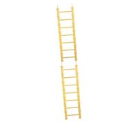 Parliky 2pcs Hamster and Bird Climbing Ladder Toy Step Ladder for Parrots and Hamsters for Cage Play and Mental