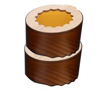 Parliky 2pcs Hamster Sand Bath Container for Small Rodents Bath Tub and Cozy Hideout Space-saving Design for Dwarf Hamsters Gerbils Mice Small Animals