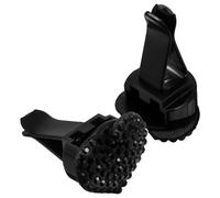 Parliky 2pcs Heart-Shaped Car Air Freshener Vent Clips Rhinestones Black Auto Vent Clips Car Interior Decor Cute Aroma Diffuser for Women