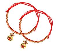 Parliky 2pcs Heart Style Collar Adjustable Design Decorative Woven Pet Neckwear Bell for Daily Wear and Festive Occasions