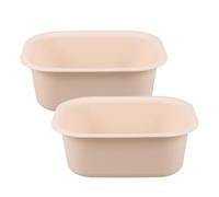 Parliky 2Pcs Heat Resistant Thickened Plastic Changing Station Basin - Non-Slip Nursery Diaper Table Accessory Tub for Face and Foot Cleaning