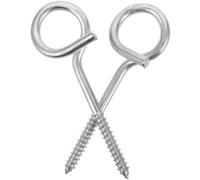 Parliky 2pcs Heavy Duty Stainless Steel Swing Chair Hooks for Wooden Beams, Screw Eye Bolts for Hammock Hangers and Outdoor Garden Hanging